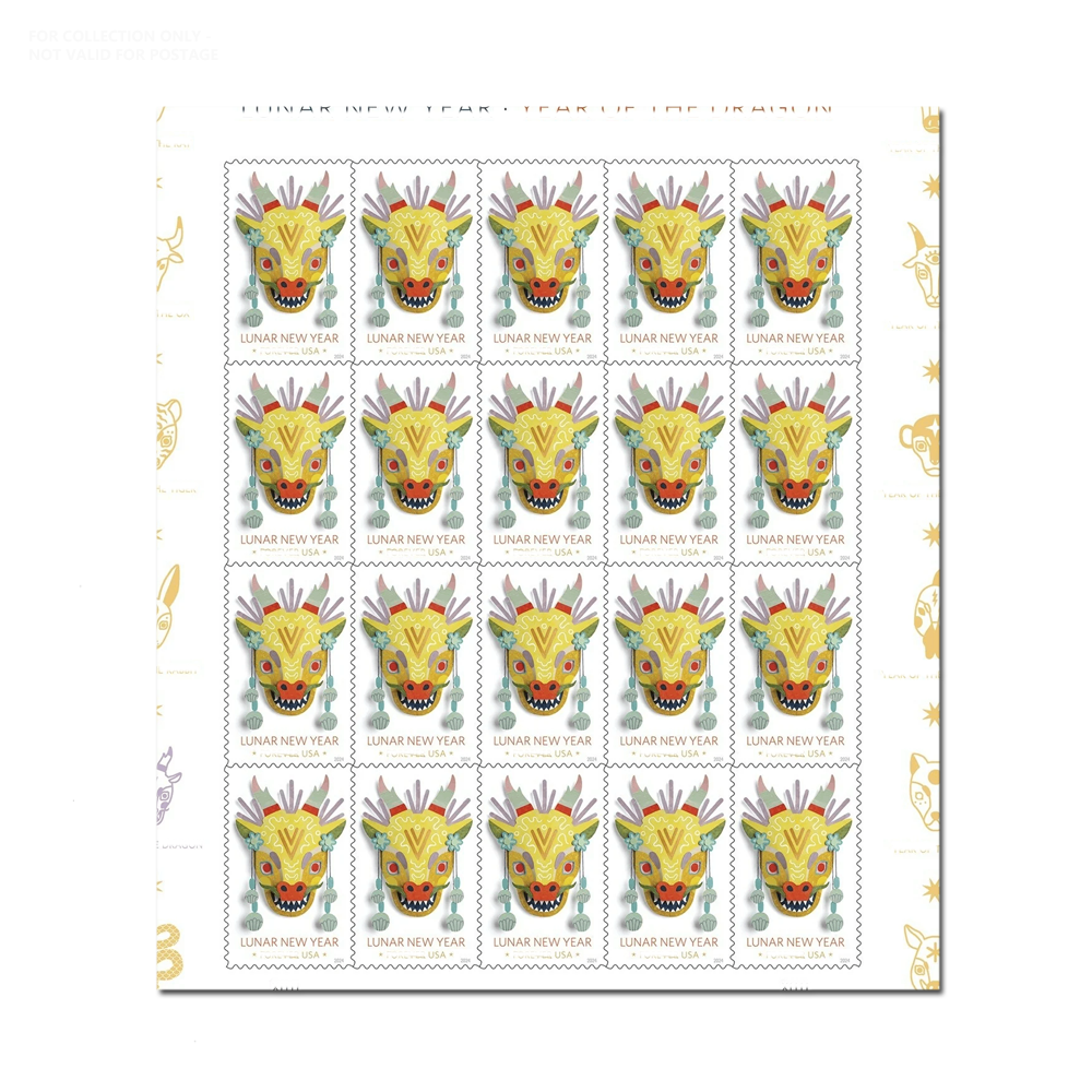 White Y198 2024 the Year of the Dragon