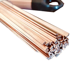 Varilla de soldadura de cobre Phos-Copper 0% | Aleación de fósforo de cobre plateado 500mm para soldadura de tubos de cobre y HVAC - Product Image 1