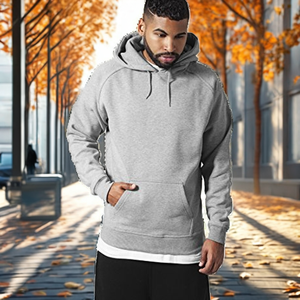 Sudadera Casual de Manga Larga para Hombre con Logotipo Personalizado Liu Ming, Sudadera con Capucha de Forro Polar Transpirable y Ecológico, Talla Grande, Poliéster/Algodón - Product Image 2
