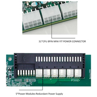 Papan Daya MIWIN Custom 31 CPU 8PIN 3200W Output Power Board 5 Modul Daya CRPS Redundant Power Supply Backplane