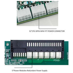 Base de Alimentación MIWIN Personalizada para 31 CPU, Conectores MINI FIT de 8 Pines 2x4, Placa Base para Módulos de Alimentación CRPS, Placa Trasera para Fuente de Alimentación Redundante - Product Image 5