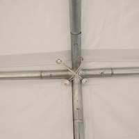 Tente en forme de tuyau en acier galvanisé pliable, affiche de fête en plein air, faciles à transporter