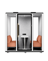 Vente en gros de grandes cabines acoustiques modulaires insonorisées pour plusieurs personnes intérieur extérieur cabines de réunion nacelles de bureau acoustiques