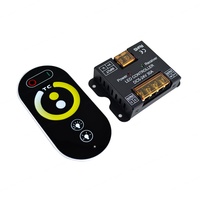Contrôleur de bande LED CCT RGB sans fil AIPIN, petite coque en fer, 12-24V 10A 2.4G RF 20M 1 canal, charge maximale 720W