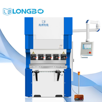 Prensa Plegadora CNC Eléctrica Longbo de 20t, Máquina de Doblado CNC con Servomotor para el Procesamiento de Barras de Cobre y Aluminio