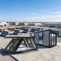 Maison conteneur pliable en Z, en kit, avec panneaux sandwich, pour hôtels, dortoirs et bureaux - Design moderne