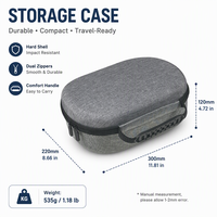 Étui VR rigide personnalisé avec logo, fermeture éclair, pour Apple Vision Pro, OEM ODM, grande capacité, durable, sac de rangement décontracté pour voyage, vente en gros