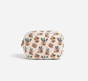Sac banane carré portable pour enfants, personnalisé, beige, imperméable, avec fermeture éclair, motif Halloween magique et effrayant, pour les parcs - Product Image 2