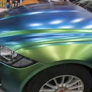 Self Adhesive Air Bubble Free matte chameleon magic chrome Car Wrapping Vinyl car sticker