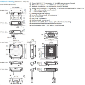 SICK RFU620-10505 1077860 RFID RFU62x วิชันซิสเต็มและระบบระบุตัวตน อุปกรณ์อ่าน/เขียน RFID พร้อมเสาอากาศในตัว - Product Image 5