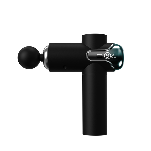 9 Speed Levels Electric USB Portable Deep Tissue Body Massage Gun with 4 Massage Heads and Timing Control Mini Design