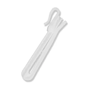 Заводская поставка, низкая цена, гладкие пластиковые белые крючки для штор, высококачественные регулируемые Крючки для штор