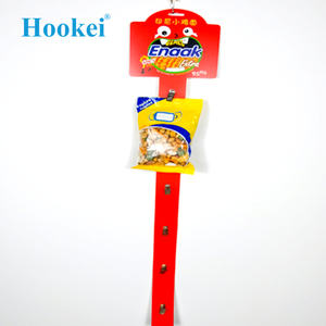 Estante de exhibición de tira de clip colgante estantes de plástico PP con 8 ganchos para supermercado - Product Image 3