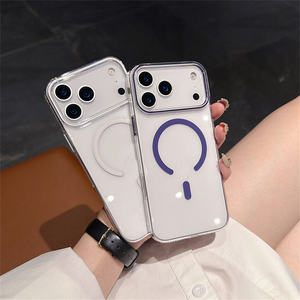 Funda Magnética Transparente para Teléfono Celular con <span class=keywords><strong>Carga</strong></span> Inalámbrica para <span class=keywords><strong>iPhone</strong></span> 17 Pro Max, Resistente a Golpes, Delgada, Protectora y Transparente - Product Image 5