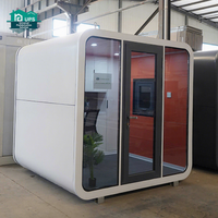 Cabine Apple au design moderne, villa étanche, bureau mobile préfabriqué, panneau sandwich, structure en acier galvanisé, installation rapide, garantie 5 ans