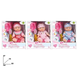 Pupetto Pappa E Pipi Plastic Baby <b>Doll</b> 30cm Feeding Peeing & Sounding Toy for Children - Product Image 1
