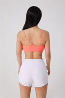 Bas prix femmes Yoga vêtements bout à bout Biker Shorts soutien-gorge vêtements d'entraînement de gymnastique deux pièces Fitness court Yoga ensemble femmes Gym vêtements Kit