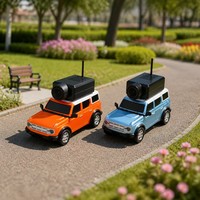 Kit Mobil RC Kamera WiFi Skala 1:64 4WD 2.4G Mini SUV Siap Pakai Kendaraan Remote Control Indoor-Outdoor dengan Kotak Penyimpanan