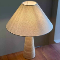 Jaune Cave Pierre Design Moderne Nordique Creative Maison Chevet Wabi Uki Crème Unique Lune Décoratif Lampe De Bureau Led Lampes De Table