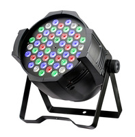 Projecteur LED Par 180W 54x3W RGBWY avec contrôle DMX512 et activation sonore pour mariages, concerts, événements et éclairage de scène