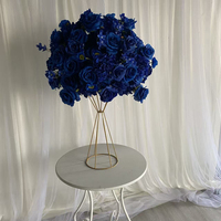 Dekorasi Bunga Pernikahan FB-BL06, Centerpiece, Acara Pesta, Latar Belakang Fotografi, Bunga Mawar Biru, Bunga Buatan, Dekoratif