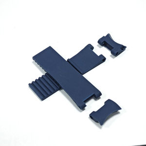 Bracelet de rechange en caoutchouc <span class=keywords><strong>bleu</strong></span> 22 mm pour montre marine Ulysse Nardin, série Marine - Product Image 3