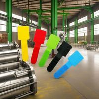 Attache de câble en nylon colorée personnalisée prise en charge en usine colle collante auto-adhésive écologique ruban adhésif dos à dos avec crochet et boucle
