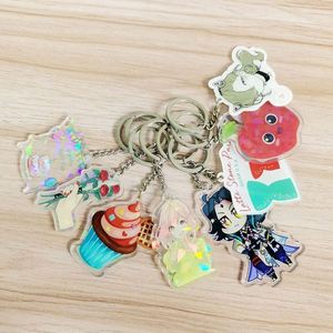 Promotion Porte-clés en plastique de dessin animé, logo vierge à imprimer, porte-clés shaker Kawaii personnalisés - Product Image 5