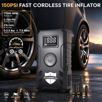 SHARMEAL OEM&ODM Démarreur de Voiture Portable 12V 6000mAh avec Batterie au Lithium, Booster de Démarrage et Compresseur d'Air Intégré