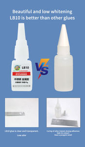 Sellador de Silicona de Secado Instantáneo LMF04 Super Colle LB10, Adhesivo para Pisos y Uñas - Product Image 3