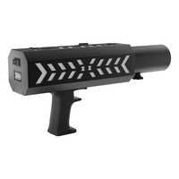 Pistolet à confettis en papier à LED RVB rechargeable en alliage d'aluminium pour la scène de fête et de mariage