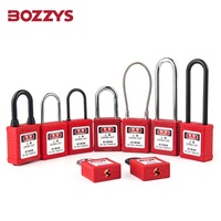 Cadenas industriels BOZZYS OEM en nylon étanche certifiés CE avec anse de 6 mm, signalisation d'avertissement, clé maîtresse