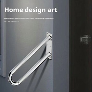 Pasamanos de montaje en pared de acero inoxidable 500 <span class=keywords><strong>antideslizante</strong></span> de 304mm en forma de U, barra de agarre de seguridad <span class=keywords><strong>para</strong></span> el hogar, escaleras al aire libre, hogar de ancianos discapacitados - Product Image 3
