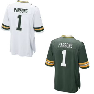 Camiseta de Fútbol Americano de Green Bay, Juvenil, Unisex, Parsons 1, Love 10, Golden 0, Cosida - Product Image 2