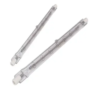 High Quality R7s 220V 1000W Clear Quartz Tube Halogen Infrared Heating Elements Heat Lamps