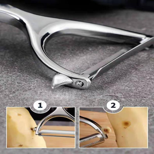 Éplucheur de fruits manuel en acier inoxydable Syh360 de qualité supérieure, coupe-légumes et fruits, outil portatif pour pommes de terre, vente en gros - Product Image 3