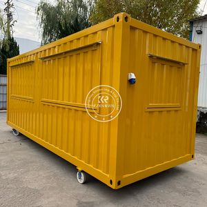 ร้านอาหารแบบโมดูลาร์สำเร็จรูป ปี 2025 ตู้คอนเทนเนอร์คีออสค์ พร้อมบริการจัดส่งคุณภาพสูง ตู้ขายอาหารแบบไดรฟ์ทรู - Product Image 5