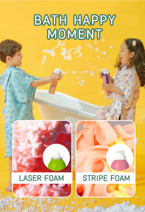 Limpiador de burbujas de bebé de etiqueta privada directa de fábrica, caramelo blanqueador, vitamina C, hidratante para niños, Mousse de ducha de baño para niños - Product Image 6