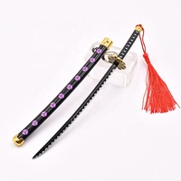 Porte-clés Épée Katana Anime Shusui Modèle 22CM Mini Arme Samouraï Chaîne de Clés Décoration Collection Cosplay Cadeau pour Épéiste