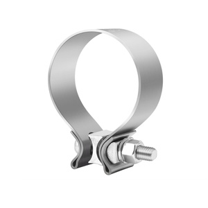 Collier de serrage pour échappement de 2,5 pouces, collier de serrage étroit en acier inoxydable pour tuyaux d'échappement automobile, colliers de serrage à boulon en T pour silencieux - Product Image 1