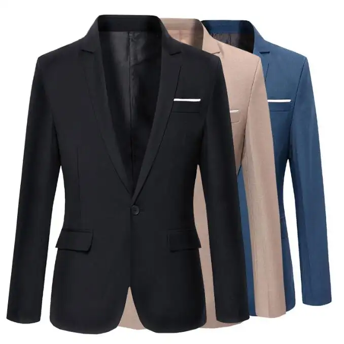 Casual suit men's middle-aged and young business Korean version of the slim small suit men's formal jacket single