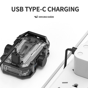 Outdoor Emergency Multi Function <b>Work</b> Inspection <b>Light</b> <b>Rechargeable</b> Portable <b>LED</b> Black Plastic Body - Product Image 2