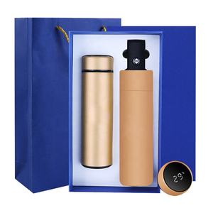 ชุดของขวัญองค์กรสำหรับวันวาเลนไทน์ประกอบด้วยร่มอัตโนมัติพร้อมโลโก้สั่งทำพิเศษและกระติกน้ำเก็บความร้อนแบบมีไฟ LED - Product Image 5