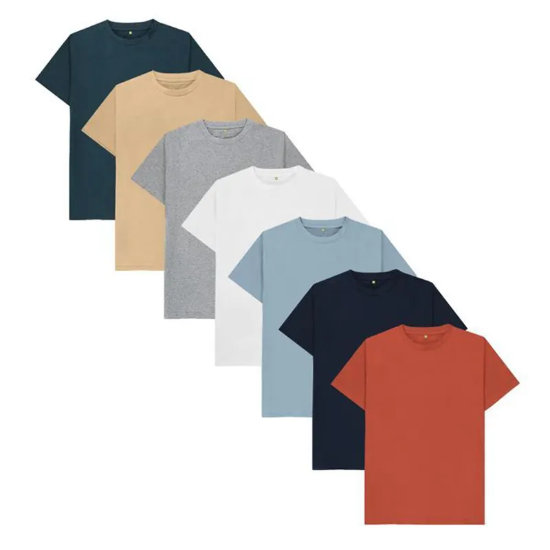 T-Shirt unisexe lourd au Design Logo personnalisé, tricot surdimensionné blanc, en coton biologique, 100%