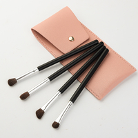 Mini pinceau professionnel carré de luxe 7 pièces en cuir pinceau de maquillage sac Portable correcteur poudre pinceau ensemble en gros