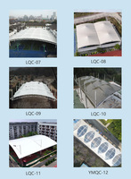 Estructura de Membrana Tensada de Tela PVDF Autolimpiante Resistente a los Rayos UV, de Gran Vano, para Canchas de Pickleball al Aire Libre, Garajes Escolares y Cobertizos