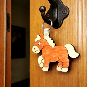 Cadeaux promotionnels, cadeaux d'affaires, porte-clés uniques en bois contreplaqué Pomy - Product Image 4