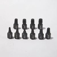 Set Klem Laboratorium 10 Buah, Alat Penghilang Mur Sekrup, Alat Penghilang Baut Hex Socket untuk Kepala Rusak/Patah