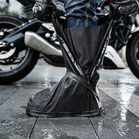 Couvre-bottes de pluie imperméables pour moto, haute protection, antidérapants et réfléchissants