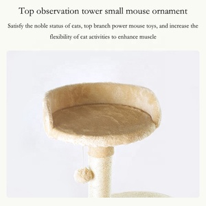 ของเล่นแมวสุดหรู ต้นไม้แมวแบบอินเทอร์แอคทีฟหลายระดับ พร้อมที่ลับเล็บจากวัสดุไซซอล <span class=keywords><strong>คอนโด</strong></span>แมว ทาวเวอร์แมว บ้านเล่นสำหรับสัตว์เลี้ยง - Product Image 5